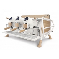 Кофемашина Sanremo Café Racer 3 гр. белая-дерево