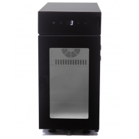 Холодильник для молока ICEBOX BR9CN, стекло, черный + контейнер 4,5 л