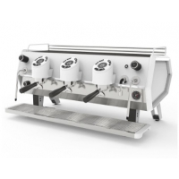Кофемашина Sanremo D8 3 высокие гр,Total White, Подсветка+Cold Touch, белая