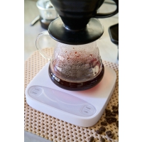 Весы кофейные для бариста  AGAVE Coffee White